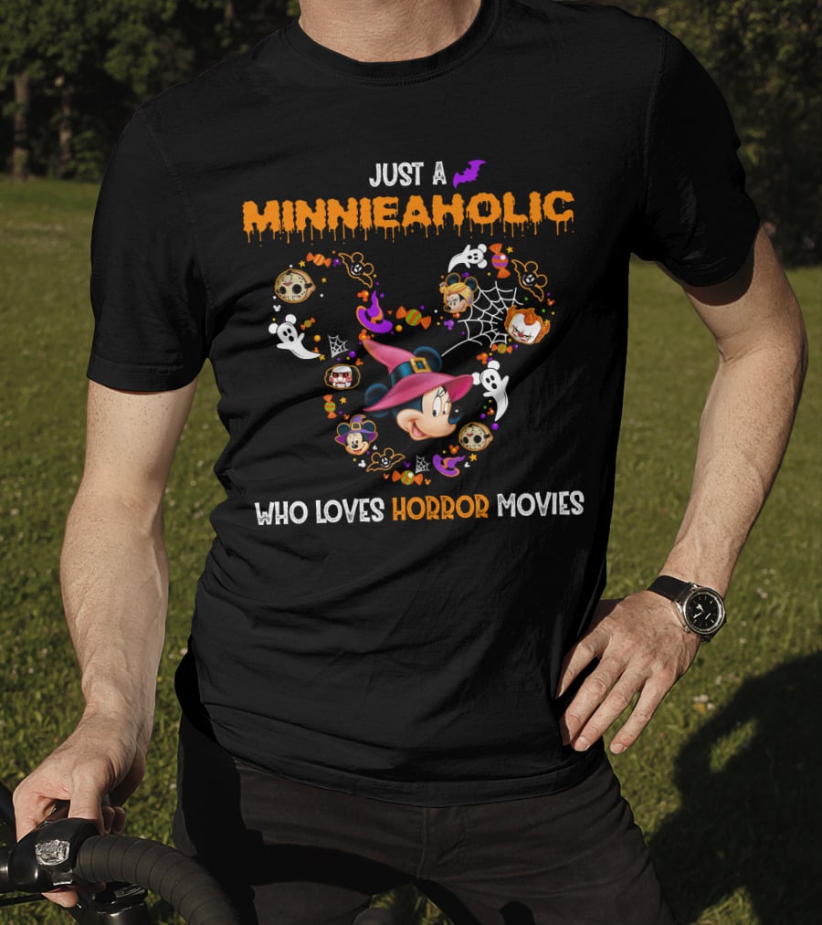 Just A Minnieaholic Who Loves Horror Movies T-Shirt