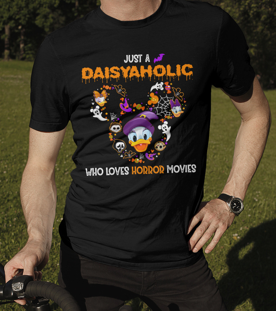 Just A Daisyaholic Who Loves Horror Movies T-Shirt