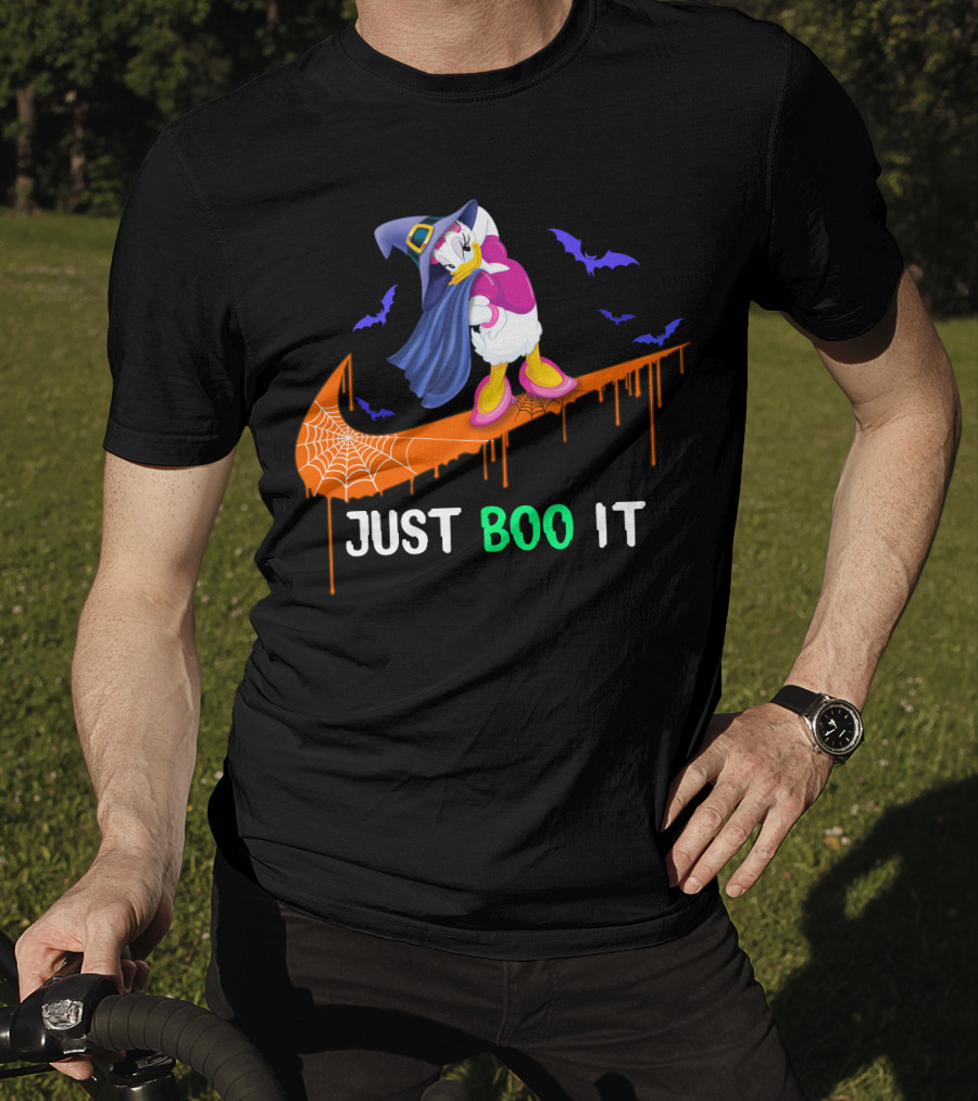 Daisy Witch Just Boo It Halloween Nike Style T-Shirt