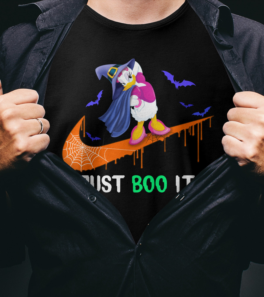 Daisy Witch Just Boo It Halloween Nike Style T-Shirt