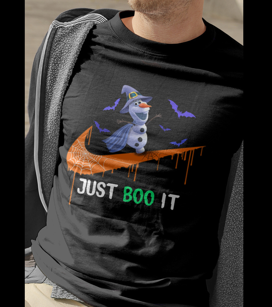 Just Boo It Olaf Nike Halloween Bats T-Shirt