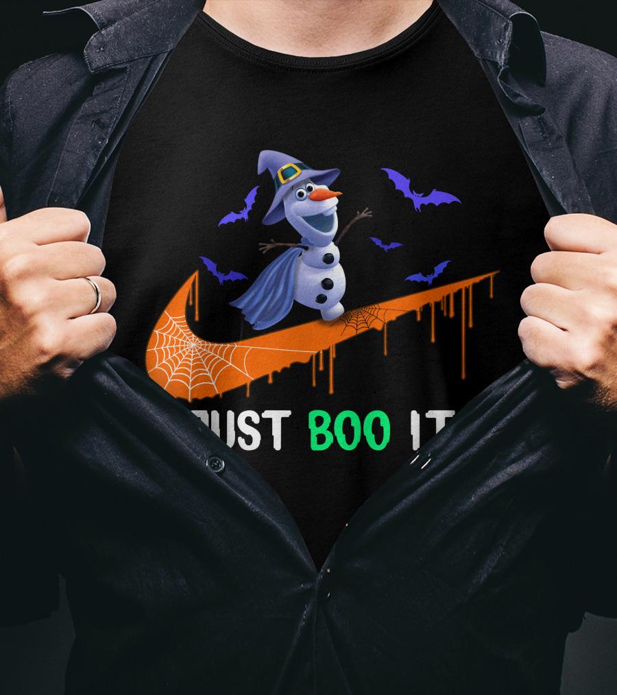 Just Boo It Olaf Nike Halloween Bats T-Shirt