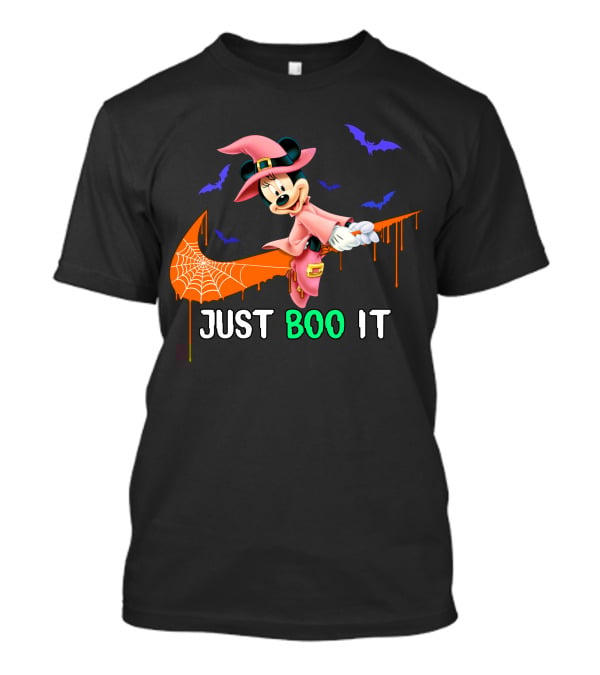 Just Boo It Minnie Halloween Witch Nike T-Shirt