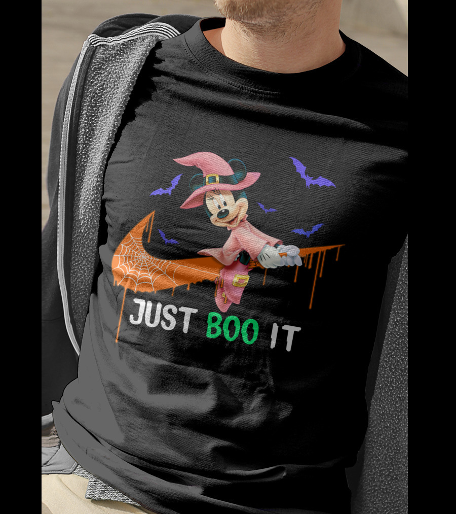 Just Boo It Minnie Halloween Witch Nike T-Shirt