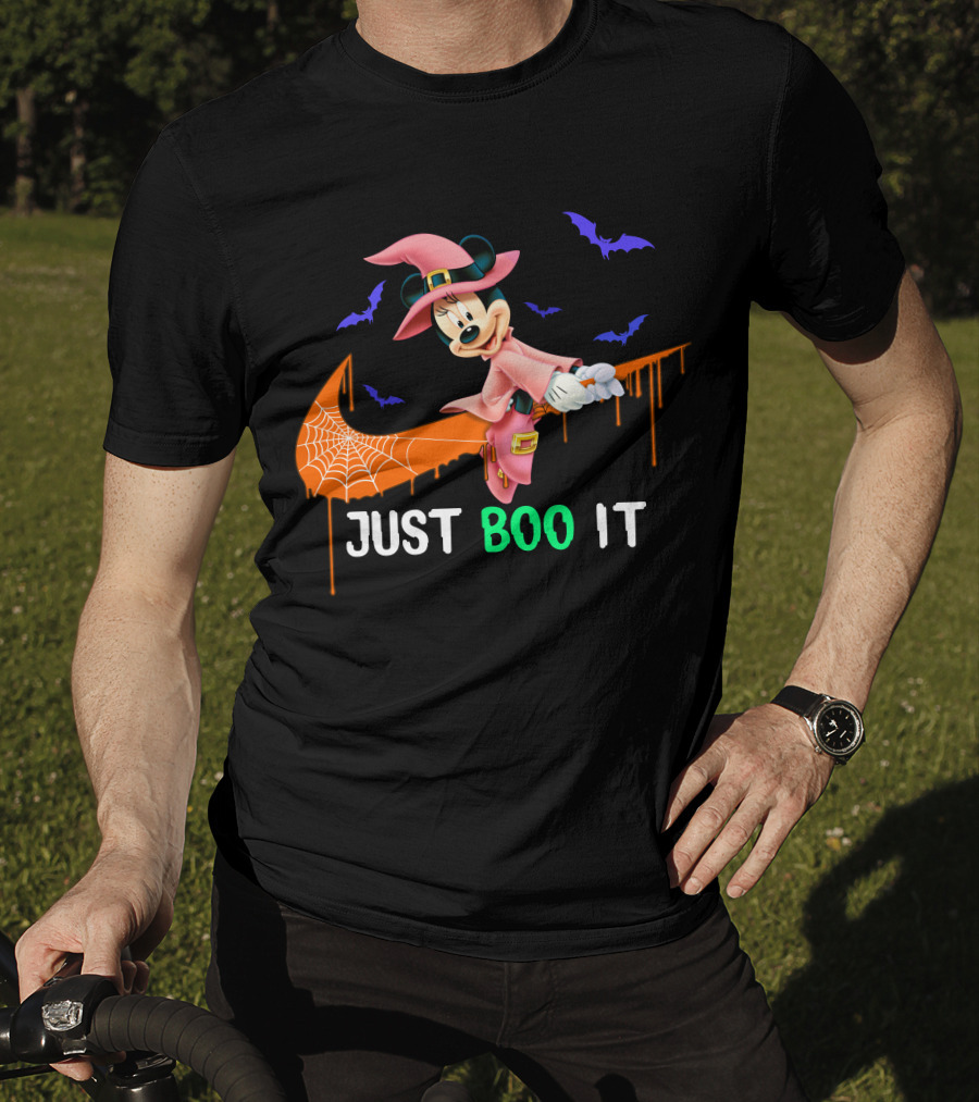 Just Boo It Minnie Halloween Witch Nike T-Shirt