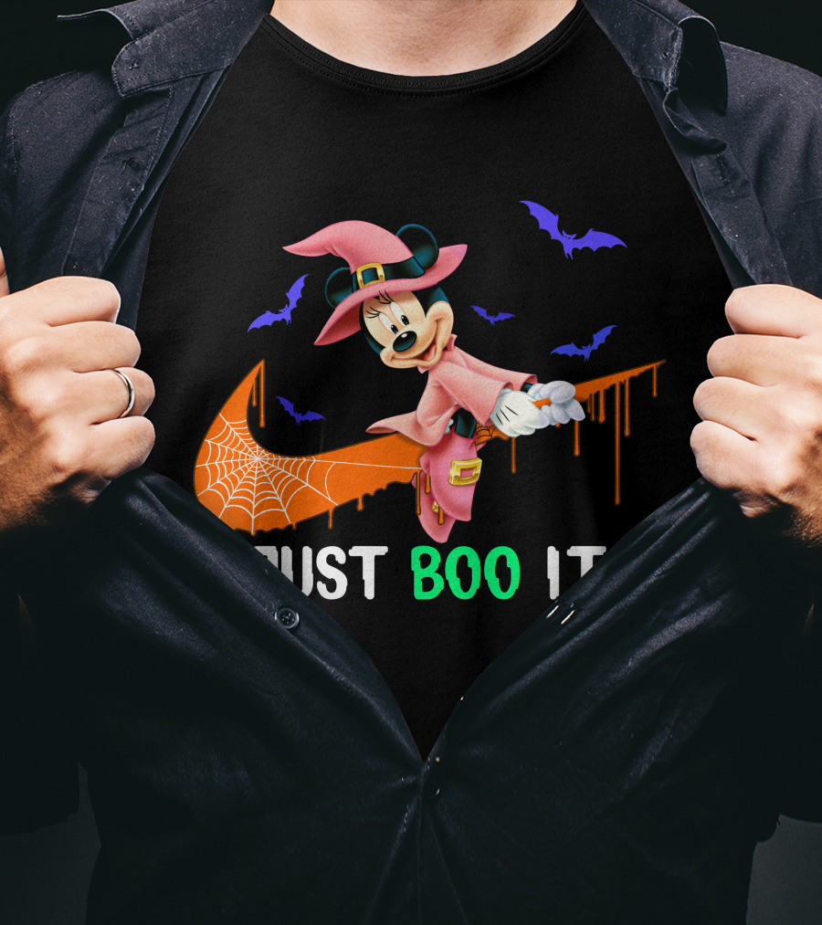 Just Boo It Minnie Halloween Witch Nike T-Shirt