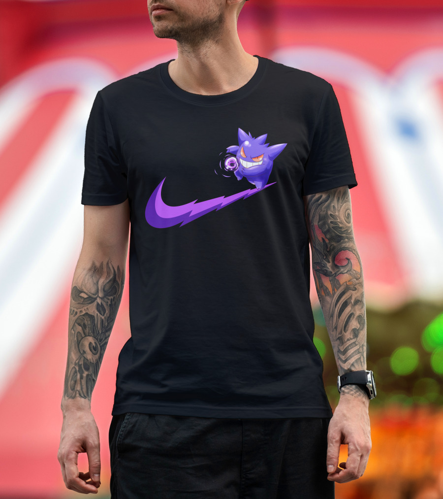 Gengar Ghost Type Nike Crossover T-Shirt