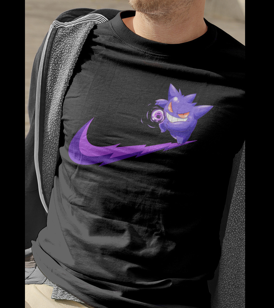 Gengar Ghost Type Nike Crossover T-Shirt