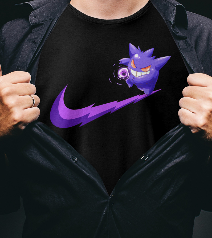 Gengar Ghost Type Nike Crossover T-Shirt