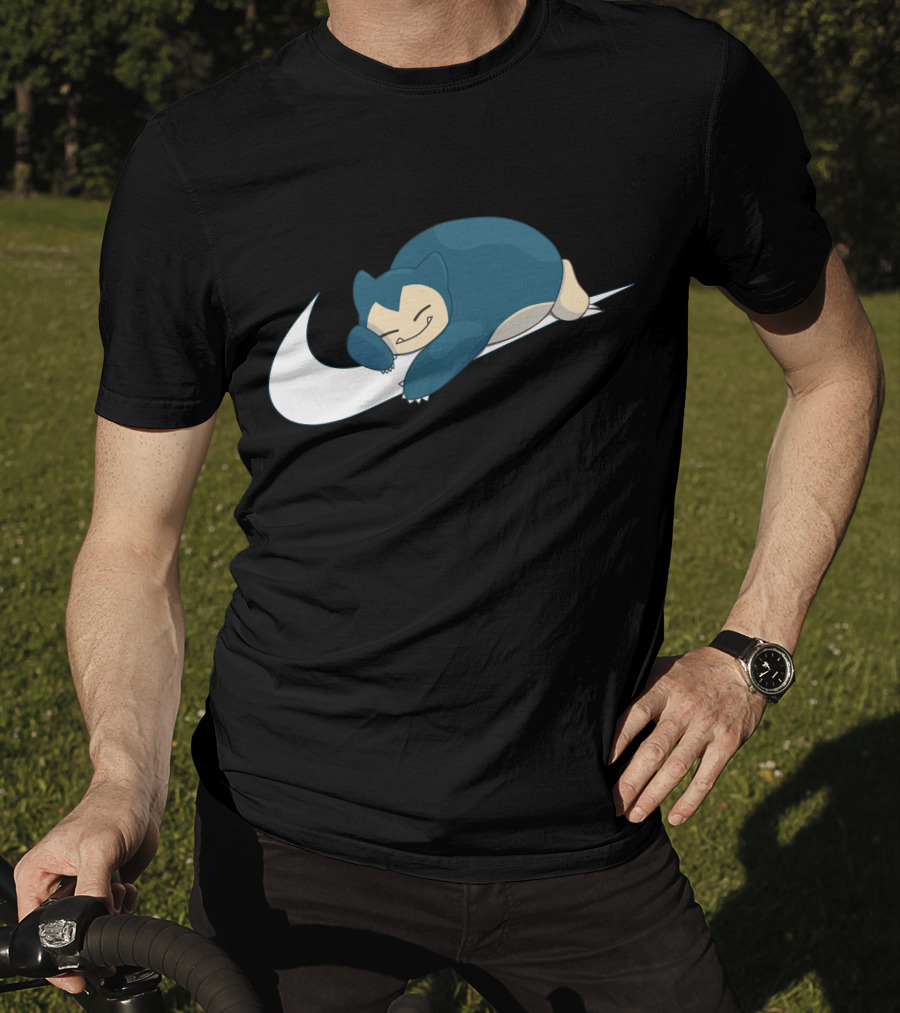 Snorlax Sleeping On Swoosh T-Shirt