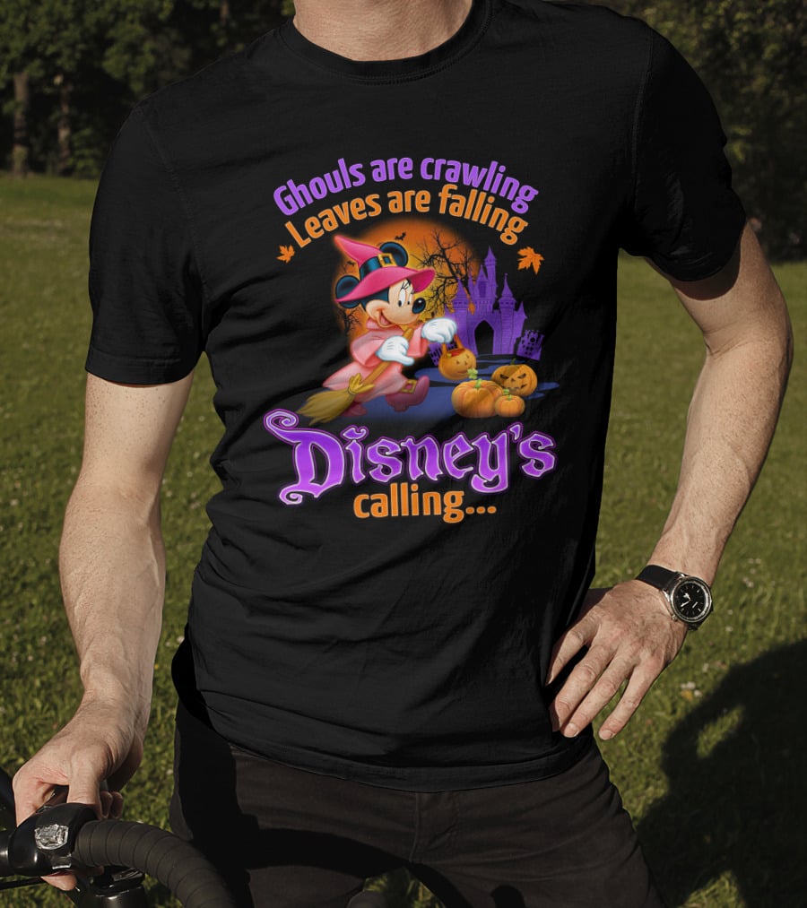 Ghouls Are Crawling Leaves Are Falling Disney's Calling Minnie T-Shirt