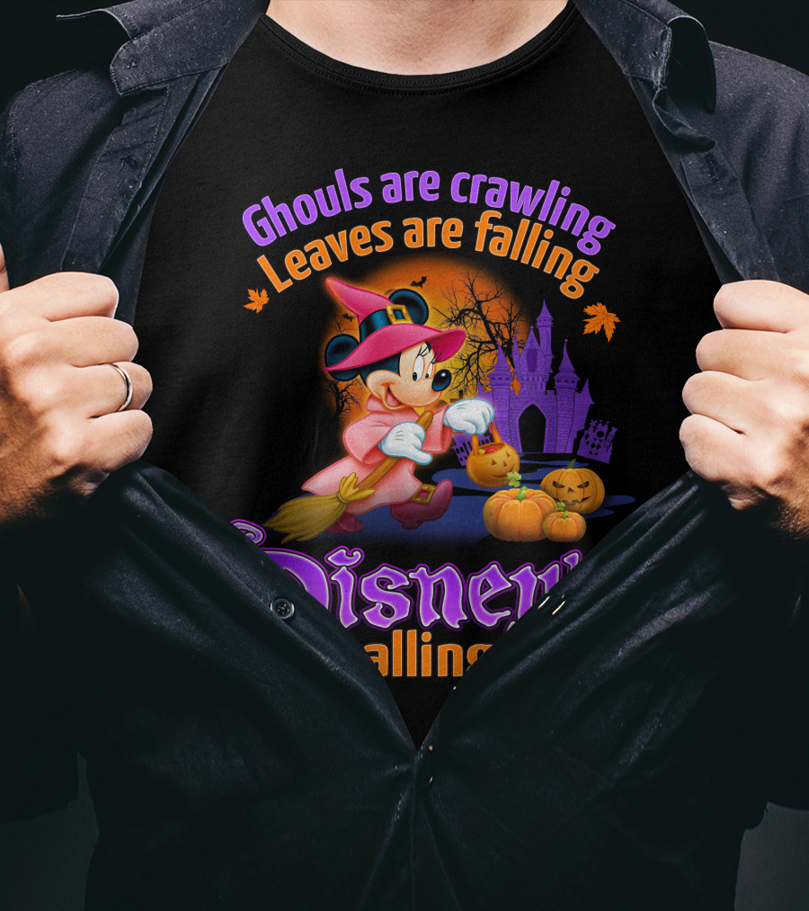 Ghouls Are Crawling Leaves Are Falling Disney's Calling Minnie T-Shirt