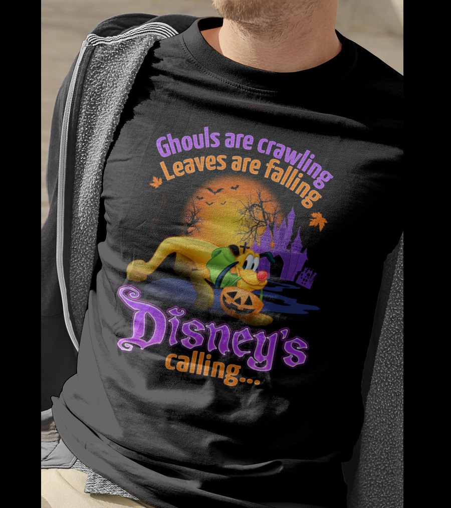 Ghouls Are Crawling Disney's Calling Pluto Halloween T-Shirt