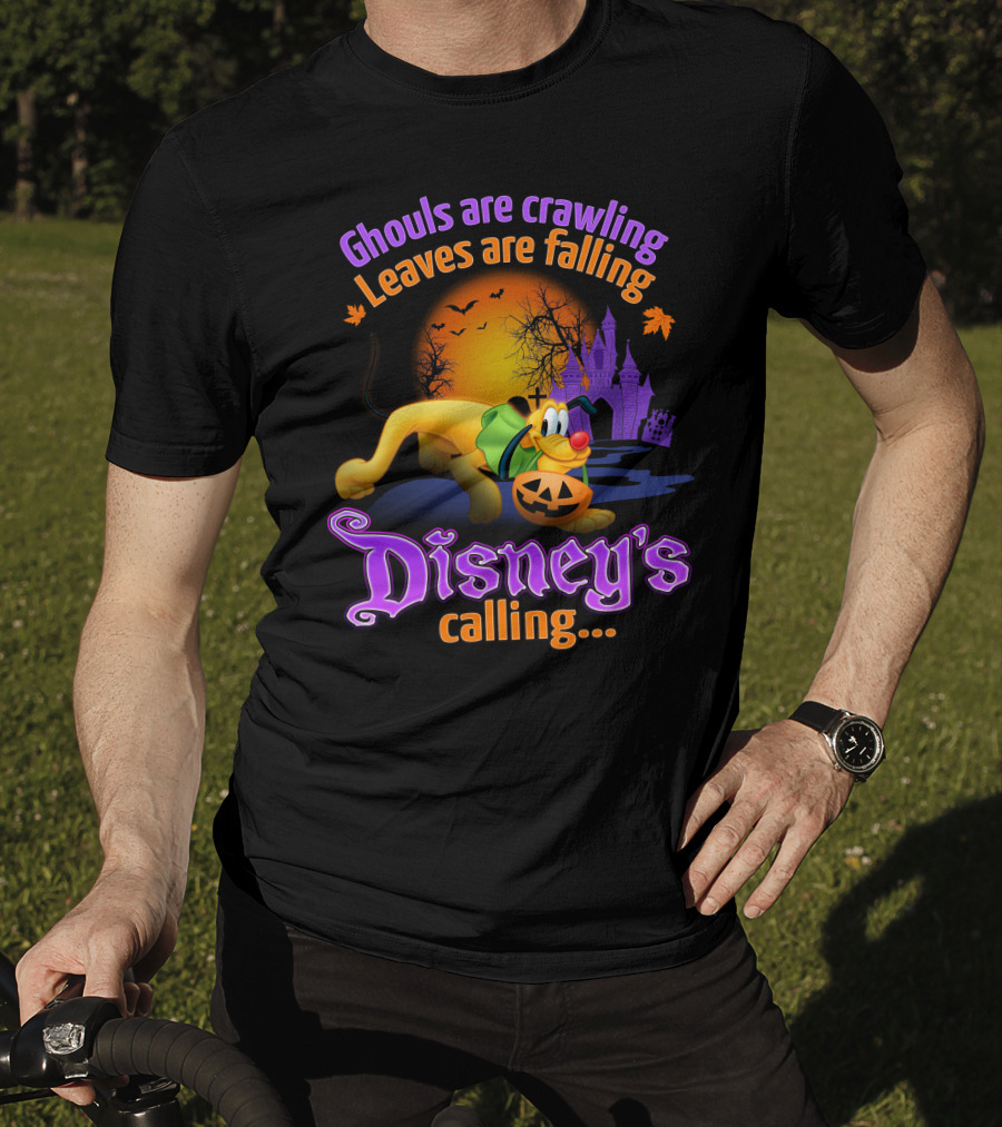 Ghouls Are Crawling Disney's Calling Pluto Halloween T-Shirt