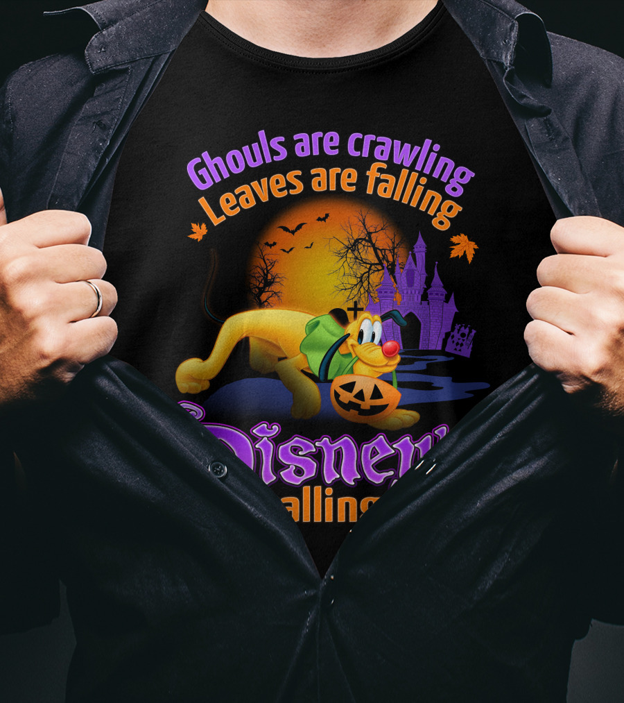 Ghouls Are Crawling Disney's Calling Pluto Halloween T-Shirt