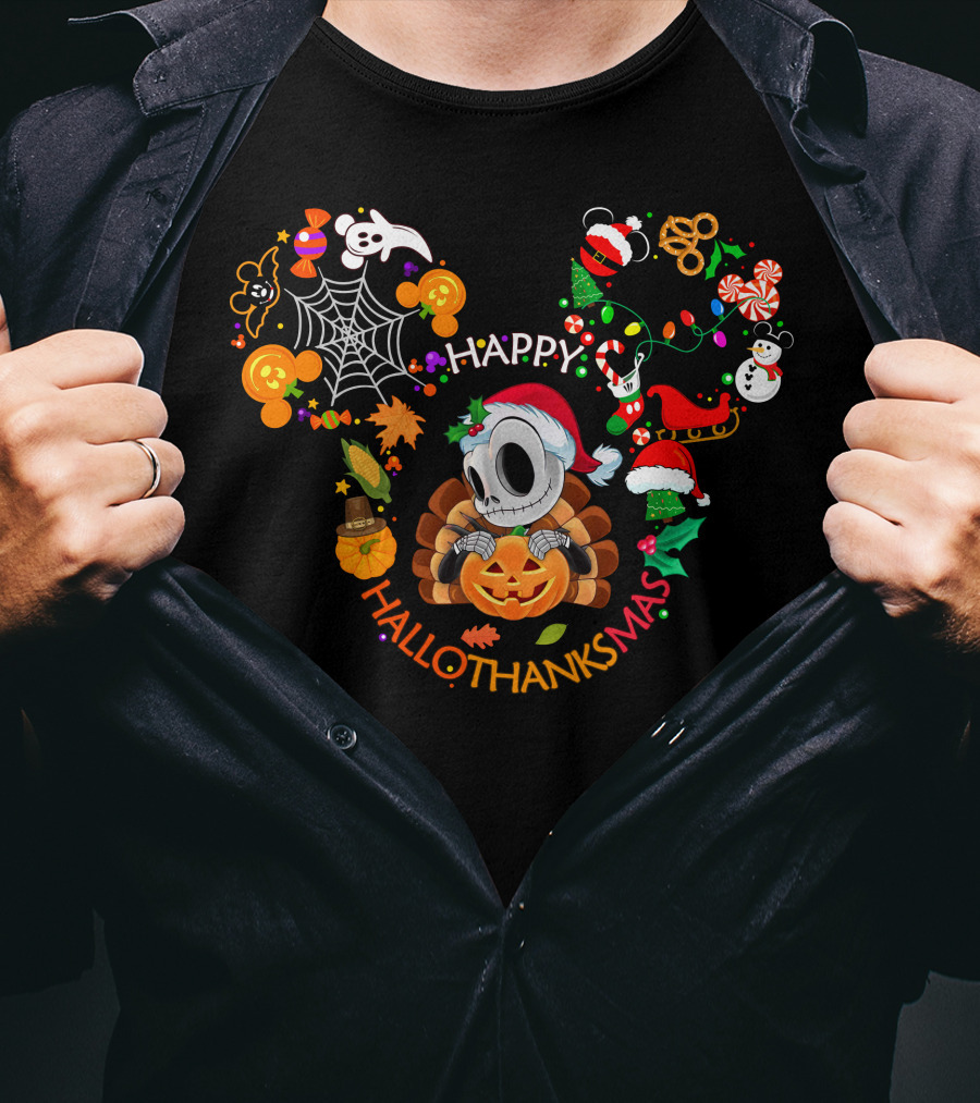 Happy Hallothanksmas Jack Skellington T-Shirt