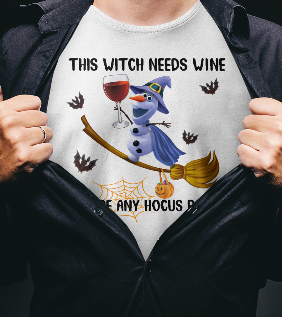 This Witch Needs Wine Before Any Hocus Pocus T-Shirt