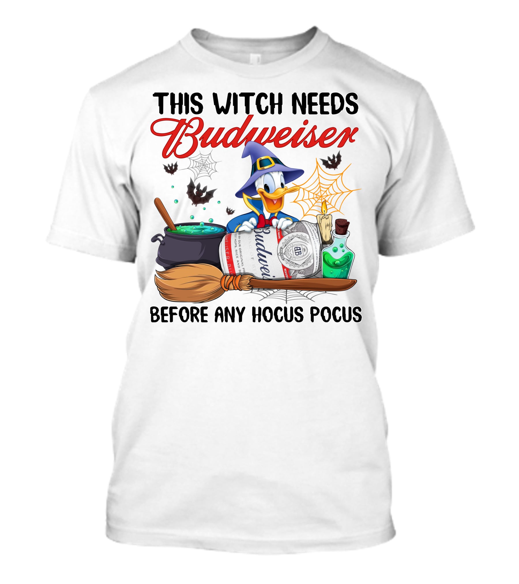 This Witch Needs Budweiser Before Any Hocus Pocus T-Shirt