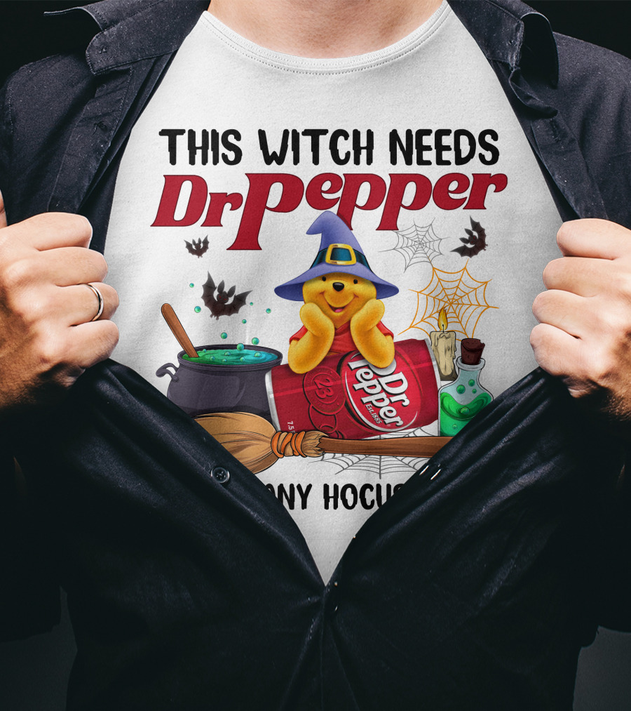 This Witch Needs Dr Pepper Before Any Hocus Pocus Pool T-Shirt