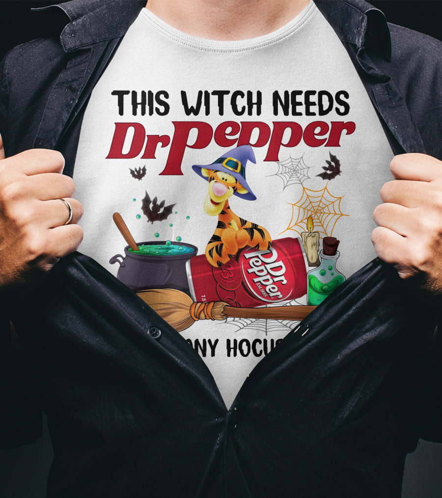 This Witch Needs Dr Pepper Before Any Hocus Pocus T-Shirt