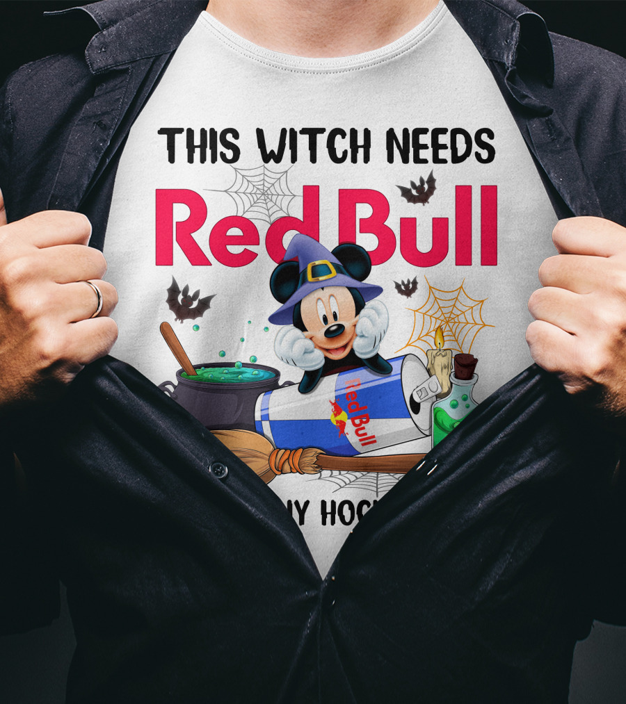 This Witch Needs Red Bull Before Any Hocus Pocus Mickey T-Shirt