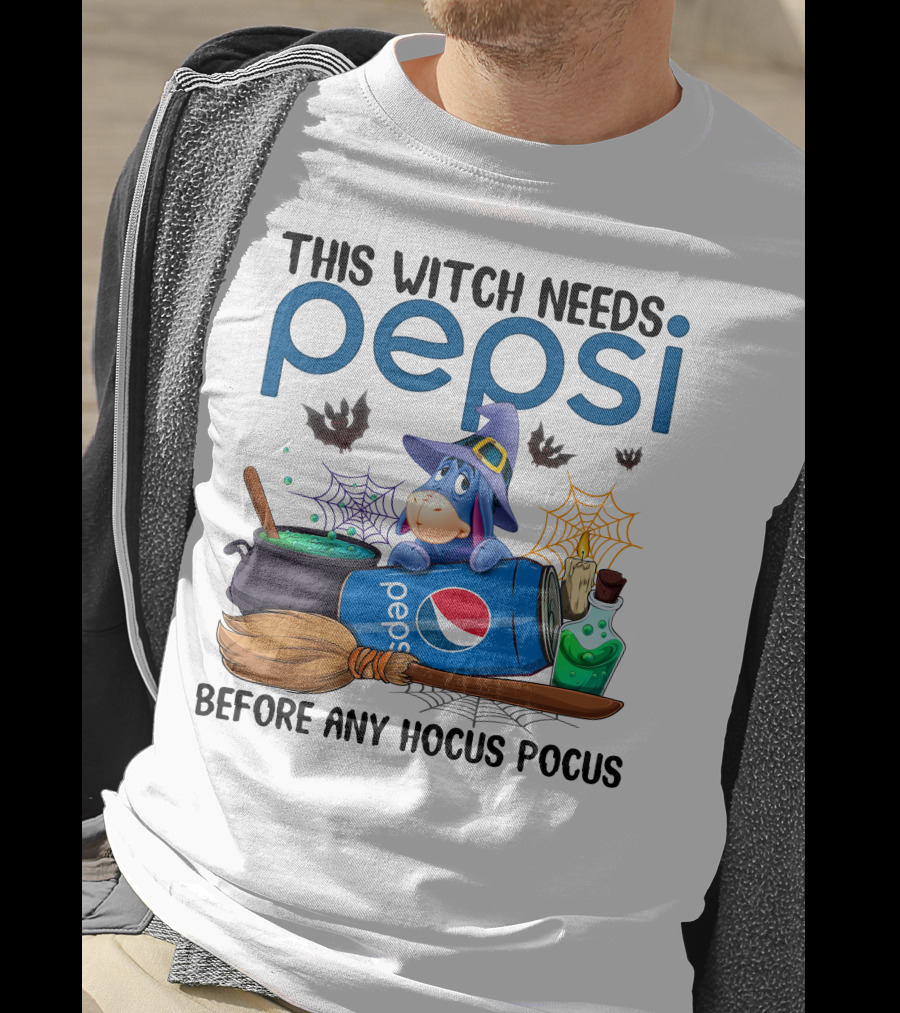 This Witch Needs Pepsi Before Any Hocus Pocus Eeyore T-Shirt
