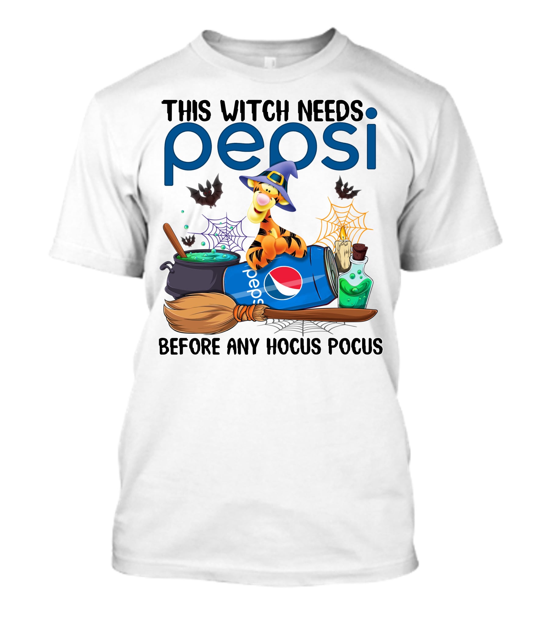 This Witch Needs Pepsi Before Any Hocus Pocus Tigger T-Shirt