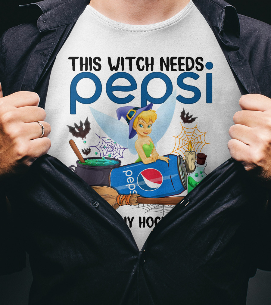 This Witch Needs Pepsi Before Any Hocus Pocus Tinker Bell T-Shirt