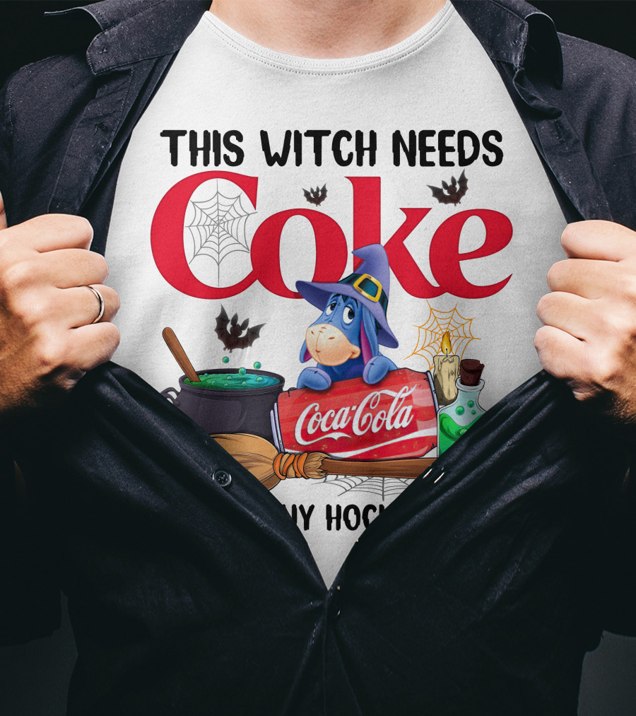 This Witch Needs Coke Coca-Cola Eeyore Before Any Hocus Pocus T-Shirt