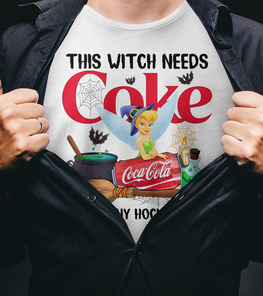 Tinker Bell This Witch Needs Coke Before Any Hocus Pocus Coca-Cola T-Shirt