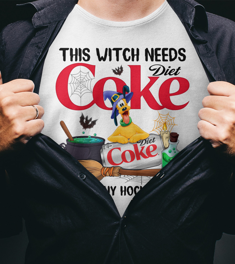 This Witch Needs Diet Coke Before Any Hocus Pocus Pluto T-Shirt