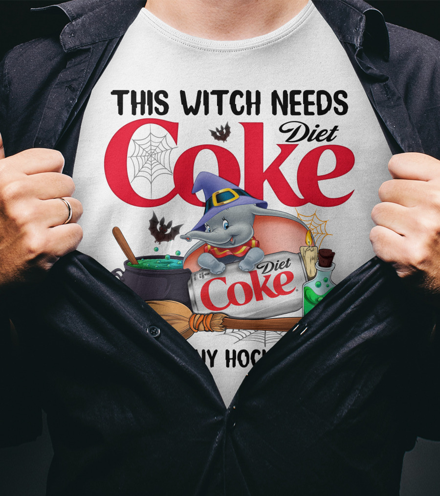 This Witch Needs Diet Coke Before Any Hocus Pocus Dumbo T-Shirt