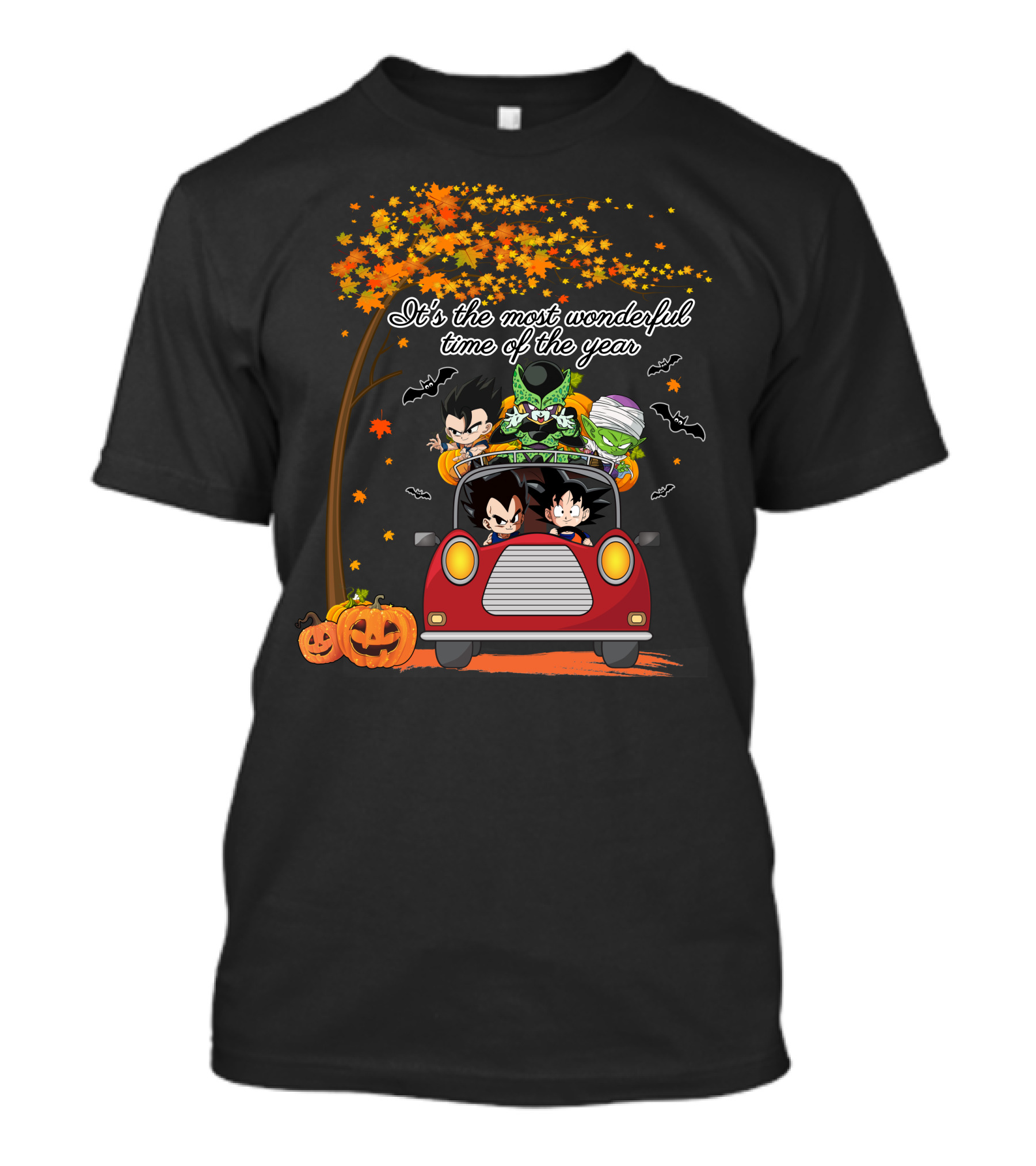 It's The Most Wonderful Time Of The Year With Halloween Characters In Car T-Shirt