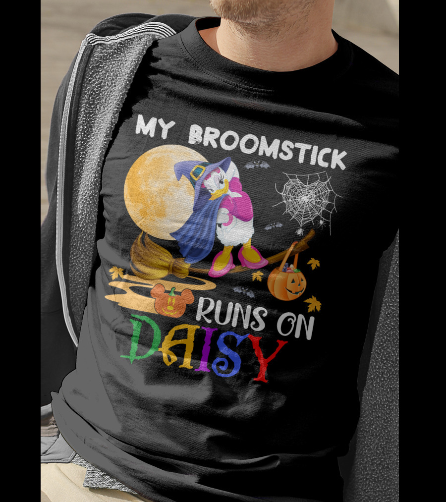 My Broomstick Runs On Daisy T-Shirt