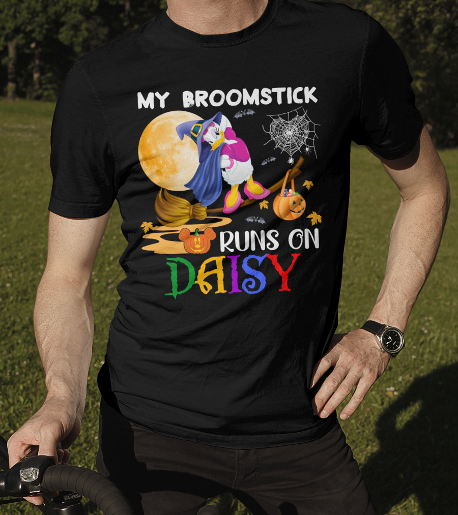 My Broomstick Runs On Daisy T-Shirt