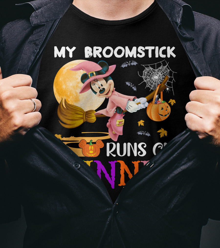 My Broomstick Runs On Minnie T-Shirt