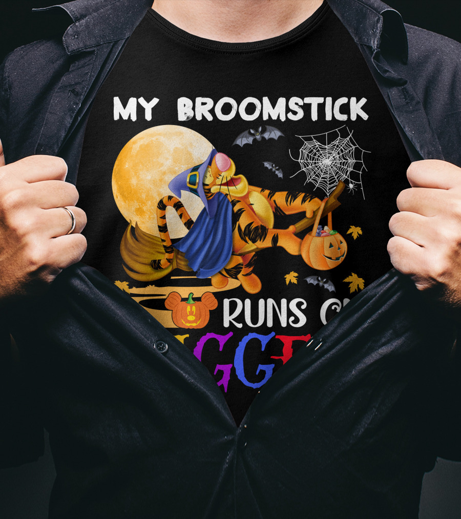 My Broomstick Runs On Tigger T-Shirt