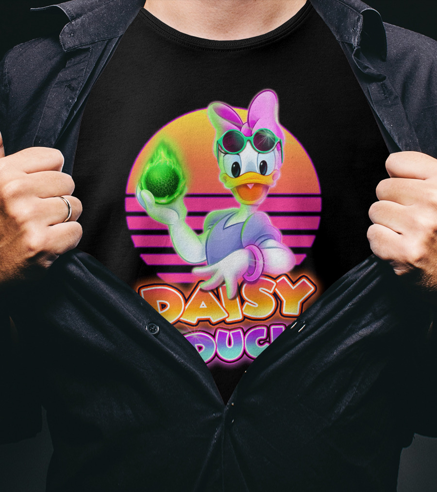 Daisy Duck Neon Retro Glow T-Shirt