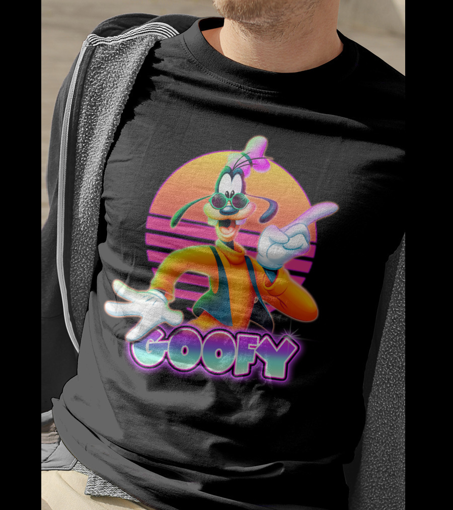 Goofy Retro 80S Sunset Aesthetic T-Shirt