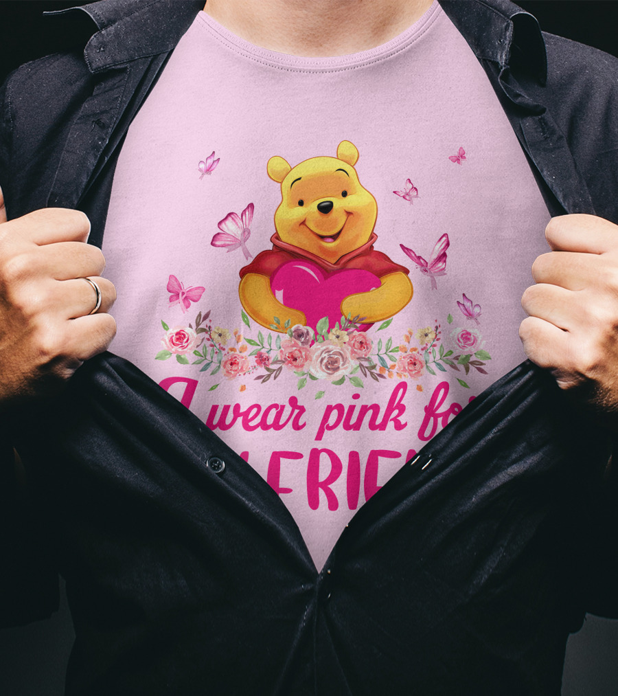 I Wear Pink For My Friend Pooh T-Shirt