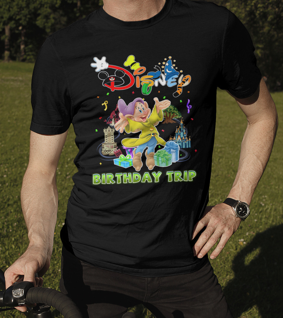 Disney Dopey Birthday Trip Celebration Gift Adventure T-Shirt