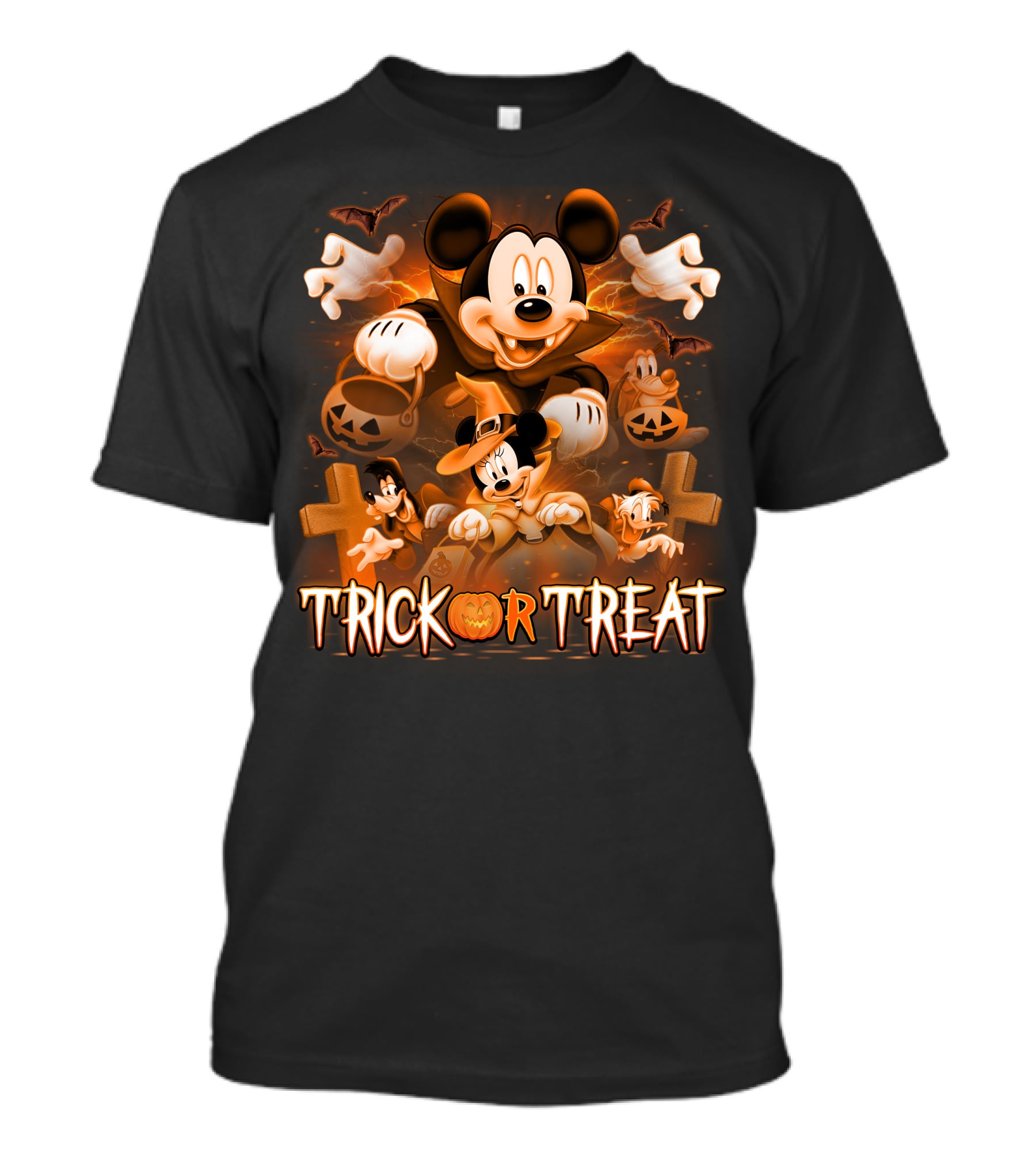 Trick Or Treat Mickey Mouse Halloween Adventure T-Shirt
