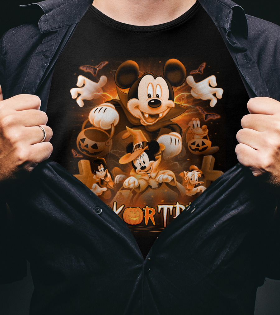 Trick Or Treat Mickey Mouse Halloween Adventure T-Shirt