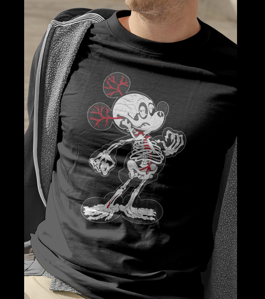 Dn 15 Skeletal X-Ray Mouse Anatomy T-Shirt