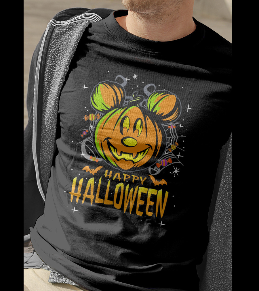 Mickey Pumpkin Happy Halloween T-Shirt