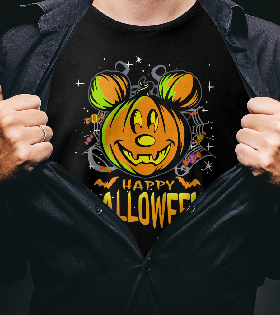 Mickey Pumpkin Happy Halloween T-Shirt