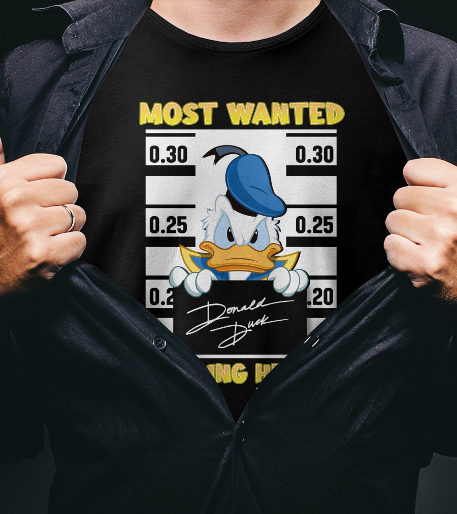 Most Wanted Donald Duck Stealing Hearts T-Shirt