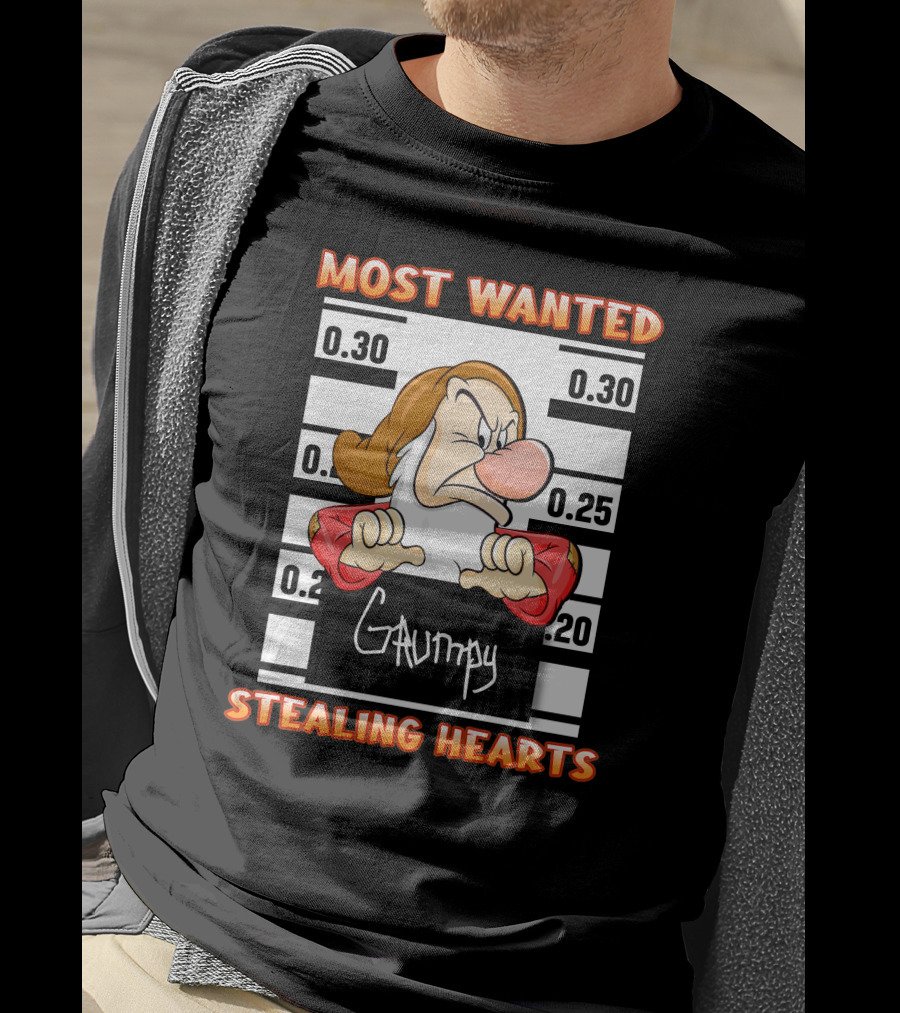 Most Wanted Grumpy Stealing Hearts T-Shirt