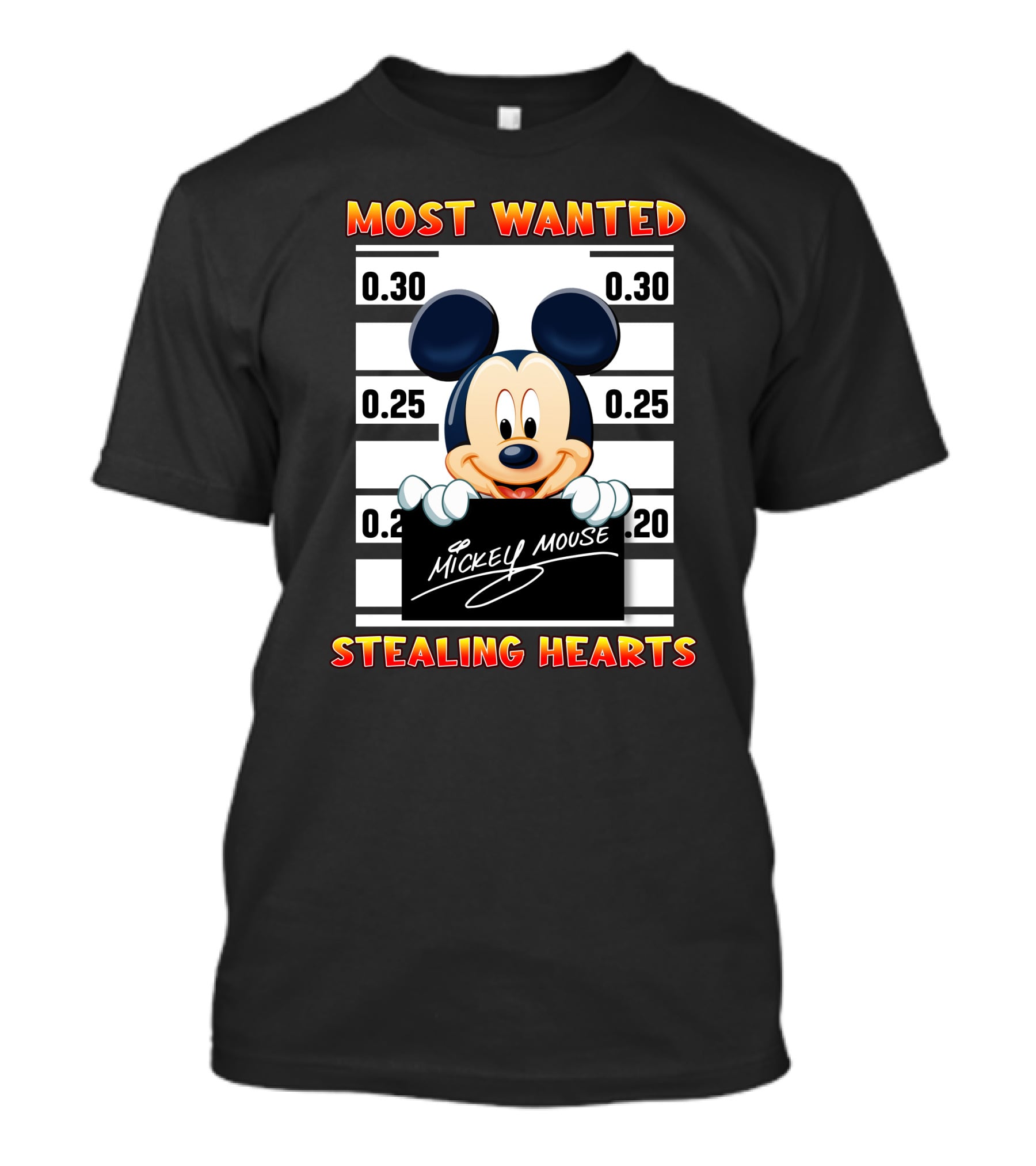 Most Wanted Mickey Mouse Stealing Hearts T-Shirt