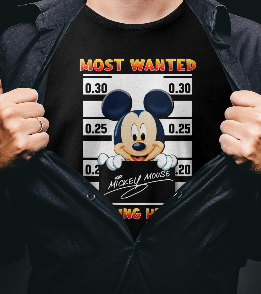 Most Wanted Mickey Mouse Stealing Hearts T-Shirt